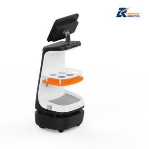 Robot de service <span class=keywords><strong>humanoïde</strong></span> Robint Greeting Robot, 4G/5G Wi-Fi, contrôle par application Android, charge automatique, autonomie de 6 à 8 heures, navigation laser - Product Image 4