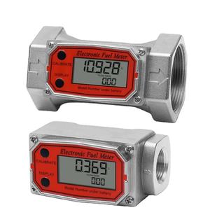 高精度デジタル表示燃料ディーゼル灯油ガソリン水メタノール用1/1.5/2インチタービン流量計 - Product Image 1