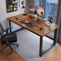 Bureau d'ordinateur renforcé épais, bureau de jeu simple, table de bureau à domicile pour chambre d'étudiant