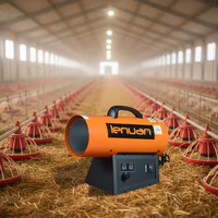 Chauffage au gaz 70 kW à faible entretien, chauffage industriel au propane avec brûleur en acier inoxydable pour élevage de poulets