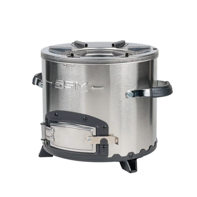 Stainless Steel Economical Lightweight African Style Popular Cheap Charcoal Stove with Door