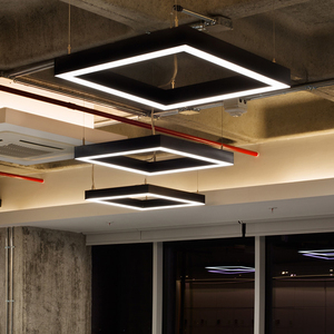 Độ Sáng Cao Hình Chữ Nhật Ánh Sáng Mặt Dây Chuyền Thay Đổi Độ Sáng Vuông <span class=keywords><strong>LED</strong></span> Tuyến Tính Chiếu Sáng Cho Bàn Bida - Product Image 3