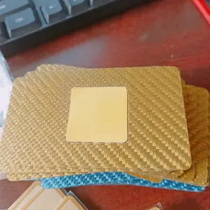 Nuevas tendencias, tarjetero de Metal delgado para hombres, tarjeta NFC de fibra de carbono forjada Rfid, billetera de <span class=keywords><strong>brasas</strong></span> forjada con Clip para dinero - Product Image 3