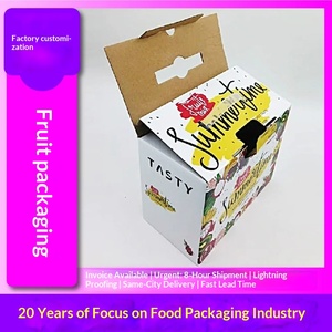 Custom Fruit Packaging <b>Boxes</b> for Blueberries and Produce Colorful Corrugated <b>Shipping</b> Cartons - Product Image 1