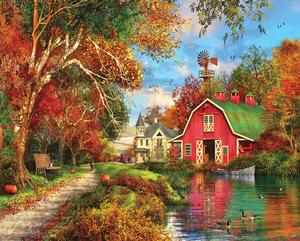CHENISTORY DZ991988 DIY pintura por números <span class=keywords><strong>otoño</strong></span> Villa pintura por números para adultos decoración del hogar pintura por números al por mayor - Product Image 1