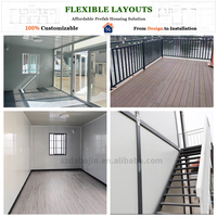 Casa Modular Pequeña, Casa Contenedor de Lujo, Villa Prefabricada de Acero Lista para Enviar, Ideal para Estancias en Jardines o Resorts