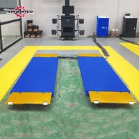 Xinjintuo Rampe de levage de voiture à ciseaux portable à hauteur moyenne 3000 kg, élévateur hydraulique pour véhicules avec actionnement électrique, plateforme de levage automobile