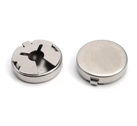 Botón Redondo de Acero Inoxidable, Multiusos, para Camisas de Hombre y Mujer, Cubrebotones Decorativos, Accesorio DIY