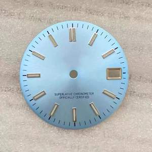 NH35/4R hareketi yeşil ışıldayan saat kadranı ile uyumlu çıtçıt ile yeni arama 28.5mm Sunburst fırçalanmış kadran - Product Image 4