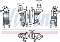 144967867R 144616325R 1449600Q0K 6080900500 Intercooler Refrigerado por Agua para Renault Dacia Nissan Mercedes-Benz W247 W177 W118