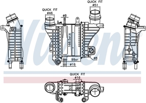 144967867R 144616325R 1449600Q0K 6080900500 <span class=keywords><strong>Intercooler</strong></span> refroidi par eau pour Renault <span class=keywords><strong>Dacia</strong></span> Nissan Mercedes-Benz W247 W177 W118 - Product Image 6