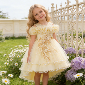 FSMKTZ <span class=keywords><strong>Vestidos</strong></span> Populares de Lentejuelas <span class=keywords><strong>para</strong></span> Fiesta de <span class=keywords><strong>Niñas</strong></span> con Bordado Floral <span class=keywords><strong>para</strong></span> Edades de 3 a 10 Años <span class=keywords><strong>Vestidos</strong></span> de Flores <span class=keywords><strong>para</strong></span> <span class=keywords><strong>Cumpleaños</strong></span> - Product Image 2