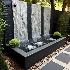 <span class=keywords><strong>Fontaine</strong></span> murale cascade en granit personnalisée <span class=keywords><strong>fontaine</strong></span> murale extérieure en marbre de haute qualité pour <span class=keywords><strong>terrasse</strong></span> décor de débit d'eau <span class=keywords><strong>fontaine</strong></span> murale en marbre - Product Image 6