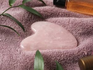 Masajeador facial Gua Sha de cuarzo rosa con etiqueta privada OEM al por mayor superventas al por mayor Jade <span class=keywords><strong>Guasha</strong></span> - Product Image 6