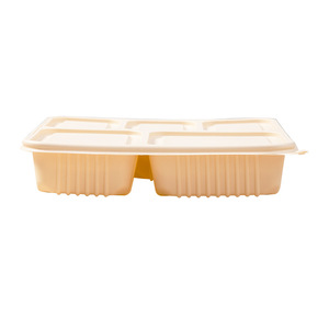 Boîte à lunch écologique en amidon de maïs, emballage alimentaire jetable portable, boîte en plastique avec 5 compartiments - Product Image 6