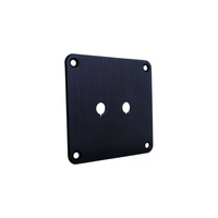 Pelat Terminal Speaker Dinding Datar dengan Binding Post Anodized Kustom Hitam Nikel 2/4/6