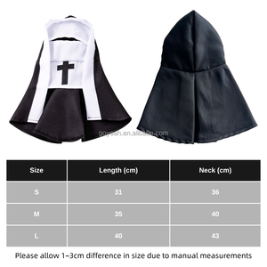 Disfraz <span class=keywords><strong>de</strong></span> <span class=keywords><strong>Monja</strong></span> para Mascotas <span class=keywords><strong>de</strong></span> Halloween, Divertido Disfraz <span class=keywords><strong>de</strong></span> <span class=keywords><strong>Monja</strong></span> con Capucha para Gatos y Perros - Product Image 6
