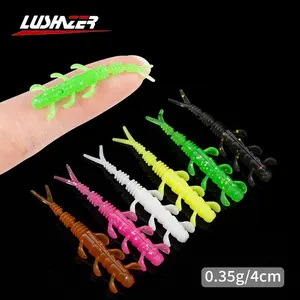 20 Stück/Beutel Insekten-Köder Weicher Köder 4cm 0,35g Künstlicher Wurm Weicher Plastik-Angelköder für Barsch und Forelle Angelzubehör - Product Image 5