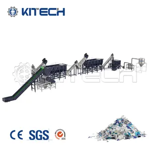 Volautomatische Afval Vuile Lage Dichtheid Film Pp Pe Plastic Recycling Wasmachine