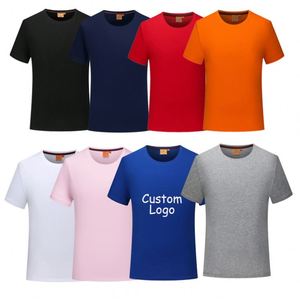 Camisetas de Cuello Redondo de Algodón y Seda de Alta Calidad para Hombre y Niño, 180G, Blancas, Gruesas, para Impresión Personalizada - Product Image 1