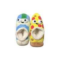 Pantoufles de bateau personnalisées en peluche pantoufles de panda en peluche nouveauté maison chaussure en peluche dessin animé pantoufle