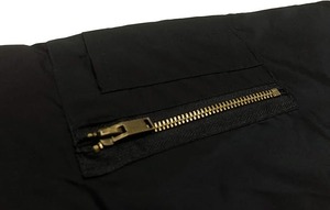 Abrigo de combate auténtico para hombre, chaqueta de tela acolchada a prueba de viento de gran tamaño, chaqueta gruesa de vuelo con cuello levantado y cremallera, chaqueta acolchada caliente - Product Image 6