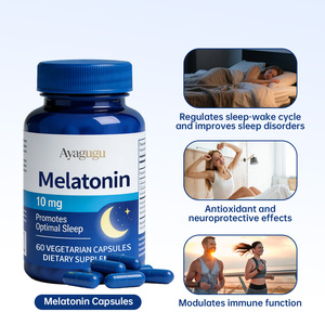 Cápsulas de Melatonina de 10 mg de Alta Potencia y Acción Rápida para Dormir, para Adultos, Sin Gluten, Aptas para Veganos, No Causan Hábito - Product Image 4