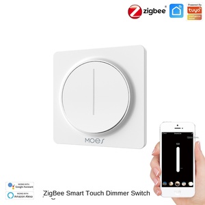 Zigbee tuya lamba led ışıkları tuya topuzu dimmer anahtarı 1 <span class=keywords><strong>2</strong></span> 3 <span class=keywords><strong>gang</strong></span> push button duvar lighth anahtarı led 220V ab İngiltere - Product Image 6