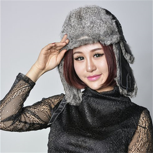Hot Bán Tùy Chỉnh Dệt Kim Thỏ Lông <span class=keywords><strong>Hat</strong></span> Cho Phụ Nữ Bất Thỏ Nga Phong Cách Earflap <span class=keywords><strong>Hat</strong></span> Cho Các Môn Thể Thao Câu Cá Trong Mùa Đông - Product Image 4