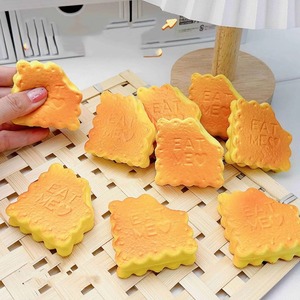 Juguete Antiestrés de PU con Forma de Galleta de Mantequilla Súper Suave, de Rebote Lento, Simulación de Comida, para Niños y Adultos - Product Image 3
