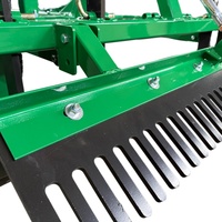 Niveleur de terrain à attelage de remorque de 5 pi 2 po pour manège équestre, bêche de nivellement pour sable, gravier et sols
