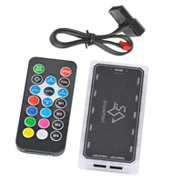 SNOWMAN Hub de contrôle de ventilateurs 6 broches avec télécommande pour ventilateurs de boîtier PC, connectant 10 ventilateurs RGB, accessoires informatiques pour configurations PC
