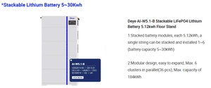 Deye in Stock AI-W5.1 51.2V 100Ah 5kW LiFePO4 Litio SE-G5.1 Pro-B RW-F16 16kWh 5.12kWh Batteria a Bassa Tensione Tutte le Serie Deye - Product Image 3