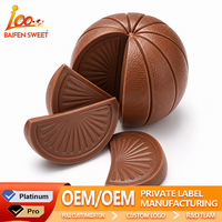 100 SWEET Boules de chocolat à l'orange entièrement personnalisables, originales (lait) et noires, lot de 3, mignonnes et élégantes
