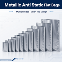 Wholesale Metallic Anti Static Flat Bags for Electronic Components PCB IC Hardware Parts Custom Open Top S09C OEM