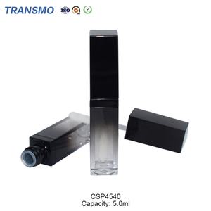 Tube de brillant à lèvres vide de 5 ml en gros, conteneur carré en plastique noir dégradé avec bouchon à vis, emballage pour brillant à lèvres - Product Image 5