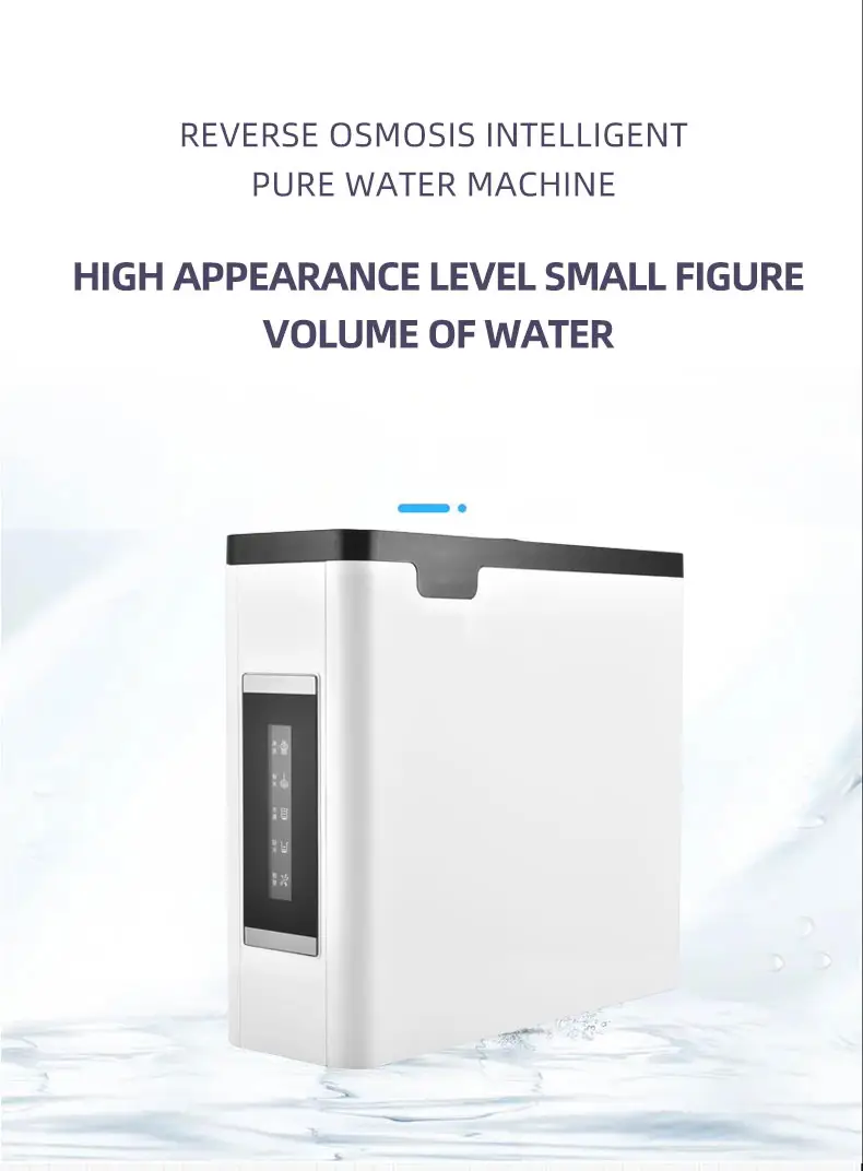Purificador de água sistema de filtro de água inteligente de membrana de osmose reversa para casa novo