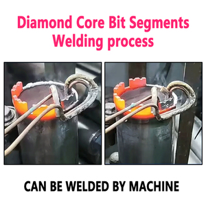LAANCI 10 unidades de segmentos de broca de diamante de 22x10x4.4mm con dientes ondulados y <span class=keywords><strong>base</strong></span> de arco para perforación en húmedo de 25-500mm en hormigón, hormigón armado y piedra - Product Image 6