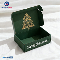 Venta al por mayor personalizado impreso de lujo Kraft pequeñas cajas de papel de cartón corrugado regalo correo compras caja de correo personalizada con logotipo