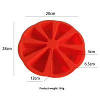 Moule à gâteau en silicone triangulaire géométrique 8 trous Facile à démouler Qualité alimentaire Résistant au four Utilisation domestique DIY Moule à chocolat
