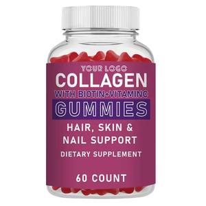 Gummies au Collagène pour une Peau, des Cheveux et des Ongles Éclatants, Saveur Baies Sucrées, Complément Anti-Âge et Hydratant, Végétalien - Product Image 1