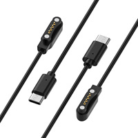 Kabel Pengisi Daya Magnetik PLAUD Note AI Voice Recorder 15W 5V/3A Tipe-C Input 9V/2A Kompatibel dengan Note Meetings