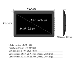 Marco Digital de 15 pulgadas HD IPS pantalla 1920*1080P marco de fotos digital de 15 pulgadas con el <span class=keywords><strong>bucle</strong></span> de vídeo - Product Image 4