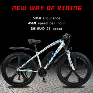 Venta al por mayor de fábrica: Bicicleta eléctrica multifuncional de aluminio de 26 pulgadas con neumáticos gruesos, 1000W, 48V, 21 velocidades, diseño de neumático grueso tipo Python, con batería de litio. - Product Image 6