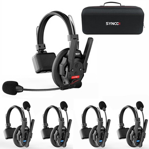 Synco xtalk X5 Xpro 2.4GHz hệ thống liên lạc không dây tai nghe từ xa Micro không dây mở rộng đội nói chuyện cho 5 người sử dụng - Product Image 1