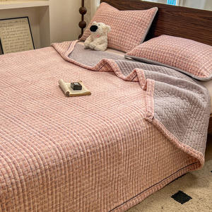 Housse de lit en coton lavé épais pour l'hiver, pièce unique, nouvelle collection 2025, <span class=keywords><strong>drap</strong></span> de lit en coton épais, couverture double - Product Image 6