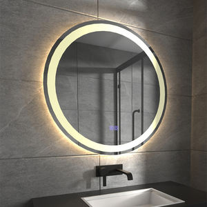 Radar Detección del cuerpo humano Iluminación frontal <span class=keywords><strong>Ducha</strong></span> sin niebla Espejo inteligente Pantalla táctil Baño Espejo Led - Product Image 2