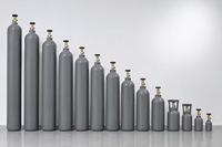 Cilindro de Gas Neón UHP 99.9999% 6N de Acero, 10L/40L, 150 Bar, Recargable, con Estándar ISO9809, DOT TPED, para Laboratorio de Investigación