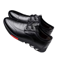 Chaussures à lacets pour hommes, chaussures en cuir décontractées