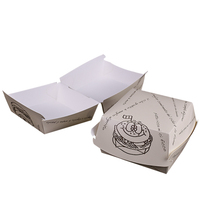 Boîte à hamburger en carton ondulé personnalisée |   Boîte à emporter pour hamburgers en papier kraft |   Emballage alimentaire écologique en forme de coquille avec logo